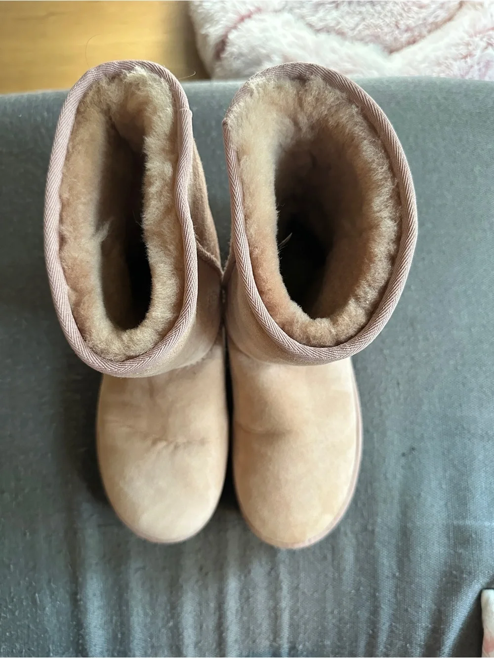 Classic Cozy tall Ugg Suede Boots - Dusty Pink